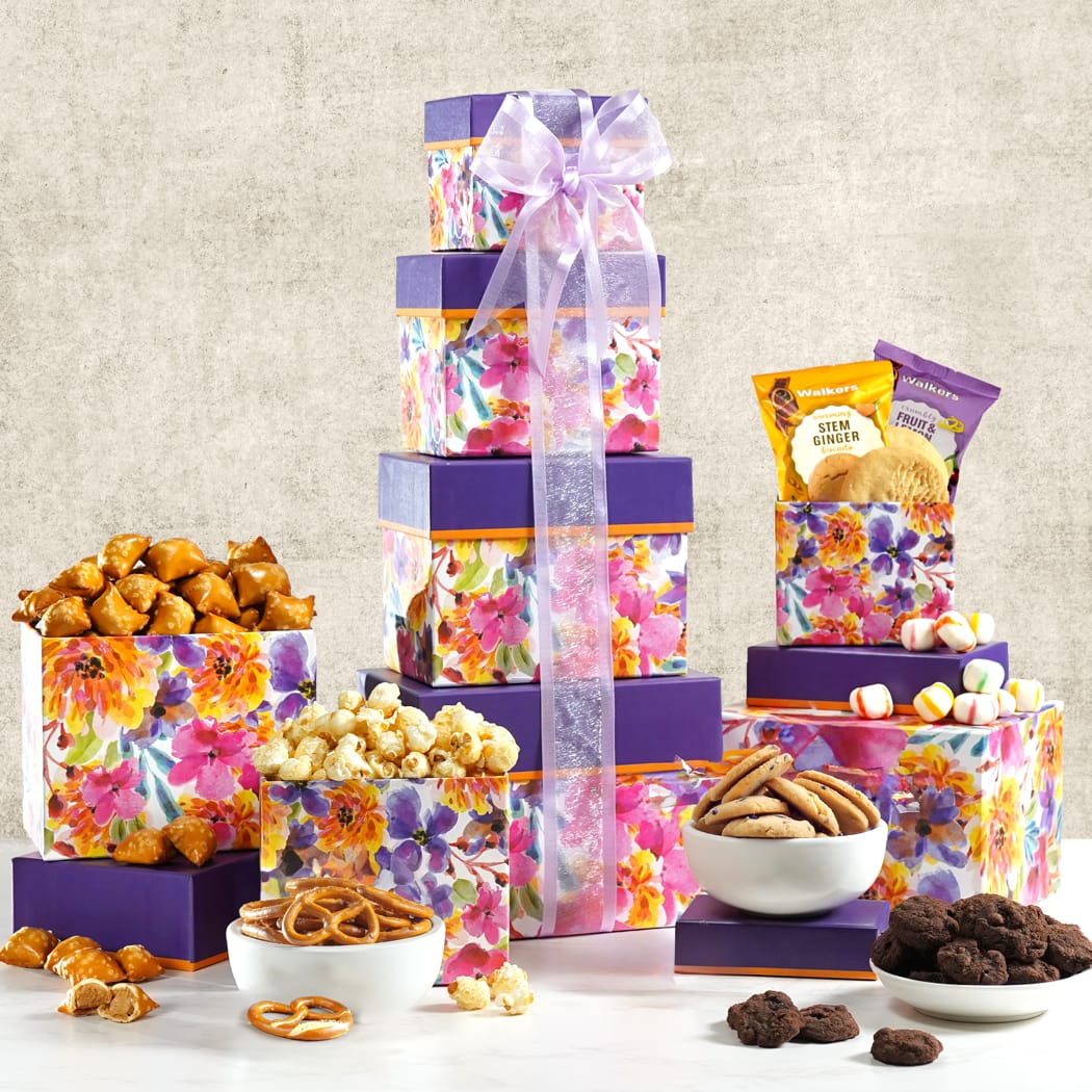 >Snacks and Sweets Gift Tower