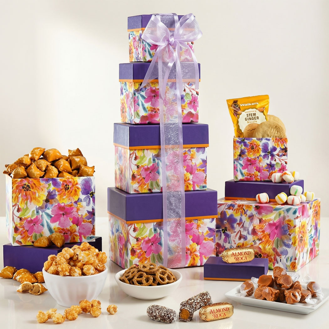 Snacks and Sweets Gift Tower