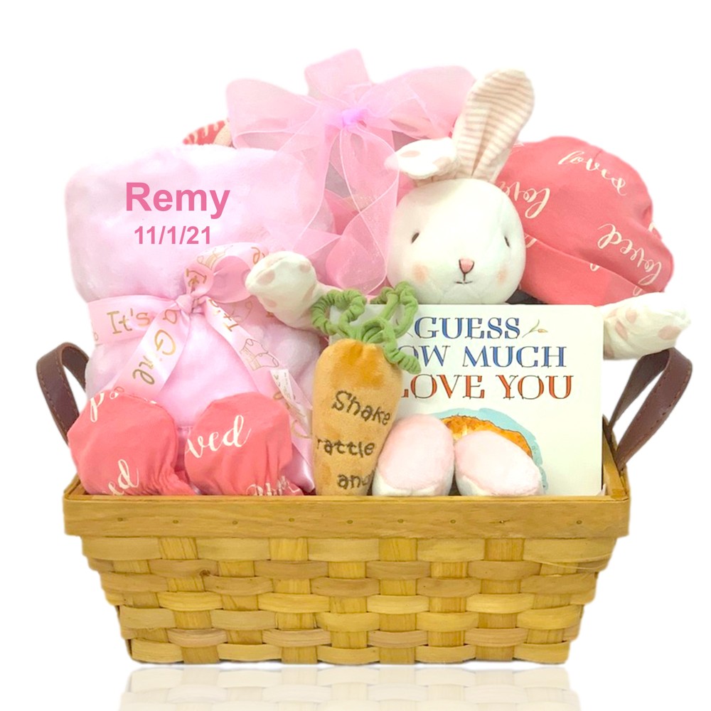 Bunny Loves You Baby Gift Basket