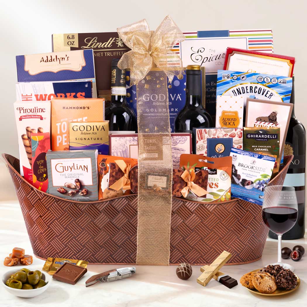 Supreme Delight Wine Gift Basket