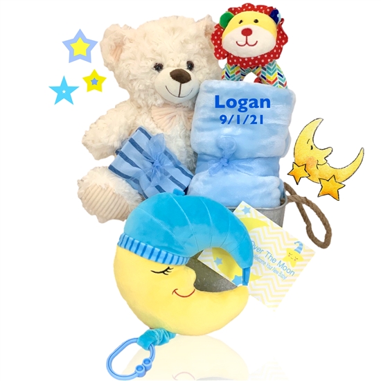 >Sweet Dreams Baby Gift Tin Blue