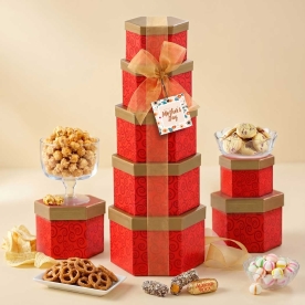 Beloved Ruby Red Gift Tower