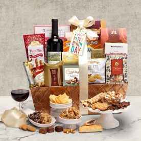 Birthday Cheers Wine Gift Basket