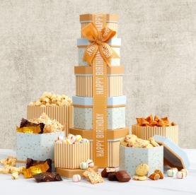 Happy Birthday Gift Tower of Treats