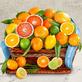 Birthday Wishes Citrus Fruit Basket