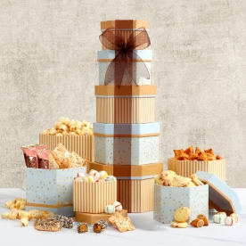 Gift Tower Filled With Chocolate & Nuts