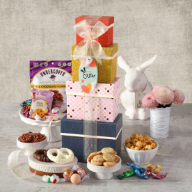 Colorful Delights Easter Gift Tower