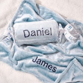 Cozy Baby Boy Personalized Blanket