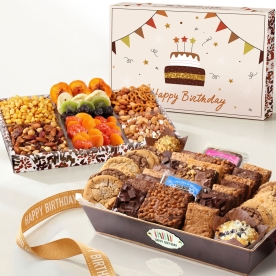 Deluxe Birthday Bakery & Dried Fruit Duo