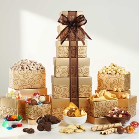 Deluxe Festive Gift Tower