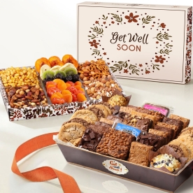 Deluxe Get Well Bakery & Dried Fruit Duo