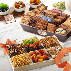 Deluxe Get Well Bakery & Dried Fruit Duo