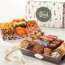Deluxe Thank You Bakery & Dried Fruit Duo