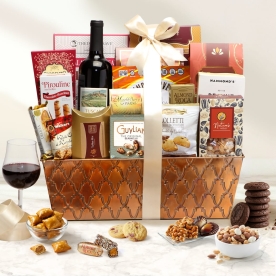 Deluxe Wine Gift Basket