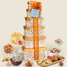 Festive Hanukkah Gift Tower
