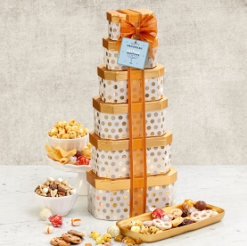 Festive Hanukkah Gift Tower
