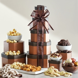Gourmet Holiday Gift Tower of Sweets