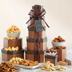 Gourmet Sympathy Gift Tower of Sweets