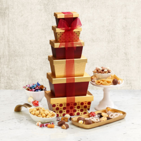 Holiday Cheers Gift Tower