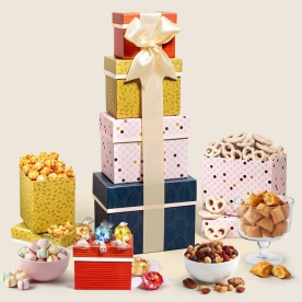 Holiday Sweets Gift Tower