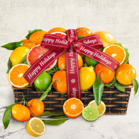 Holiday Wishes Citrus Fruit Basket