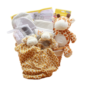 Jungle Safari New Baby Gift Basket