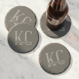 Personalized Couple's Coaster Set