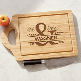 Personalized Mr and Mrs Cutting Board