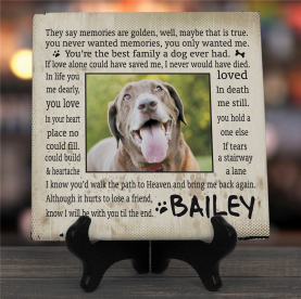Personalized Pet Memorial Photo Canvas