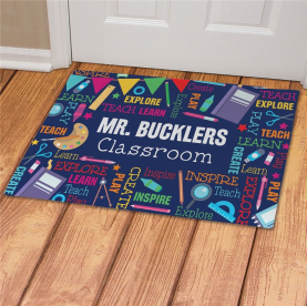 Personalized Teacher Welcome Doormat