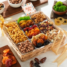 Premium Mothers Day Nuts & Dried Fruit Gift Tray