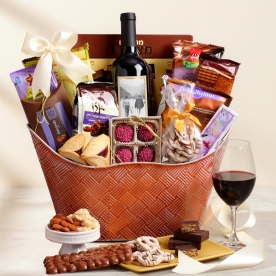 Purple Perfection Purim Wine Basket