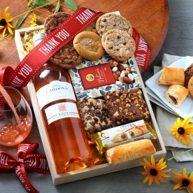 Rose Wine Thank you Gift Tray