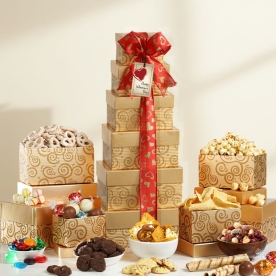 Valentines Day Celebration Gift Tower