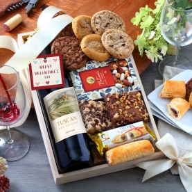 Valentines Day Wine Gift Tray