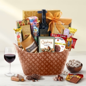 Warm Wishes Wine Gift Basket