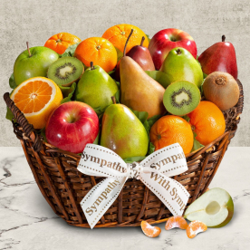 With Sympathy Fruit Basket