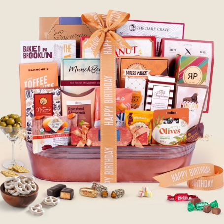 Buy our ultimate delights birthday gift basket at