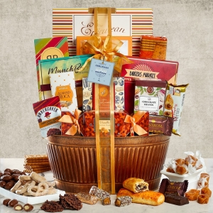 Hanukkah Gift Baskets with Kosher Treats Wine Broadway Basketeers
