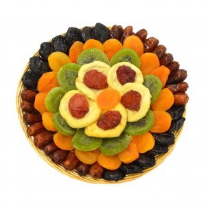 Heart Healthy Floral Dried Fruit Gift Tray