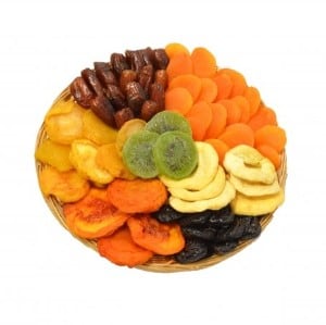 Dried Fruit Round Gift Tray
