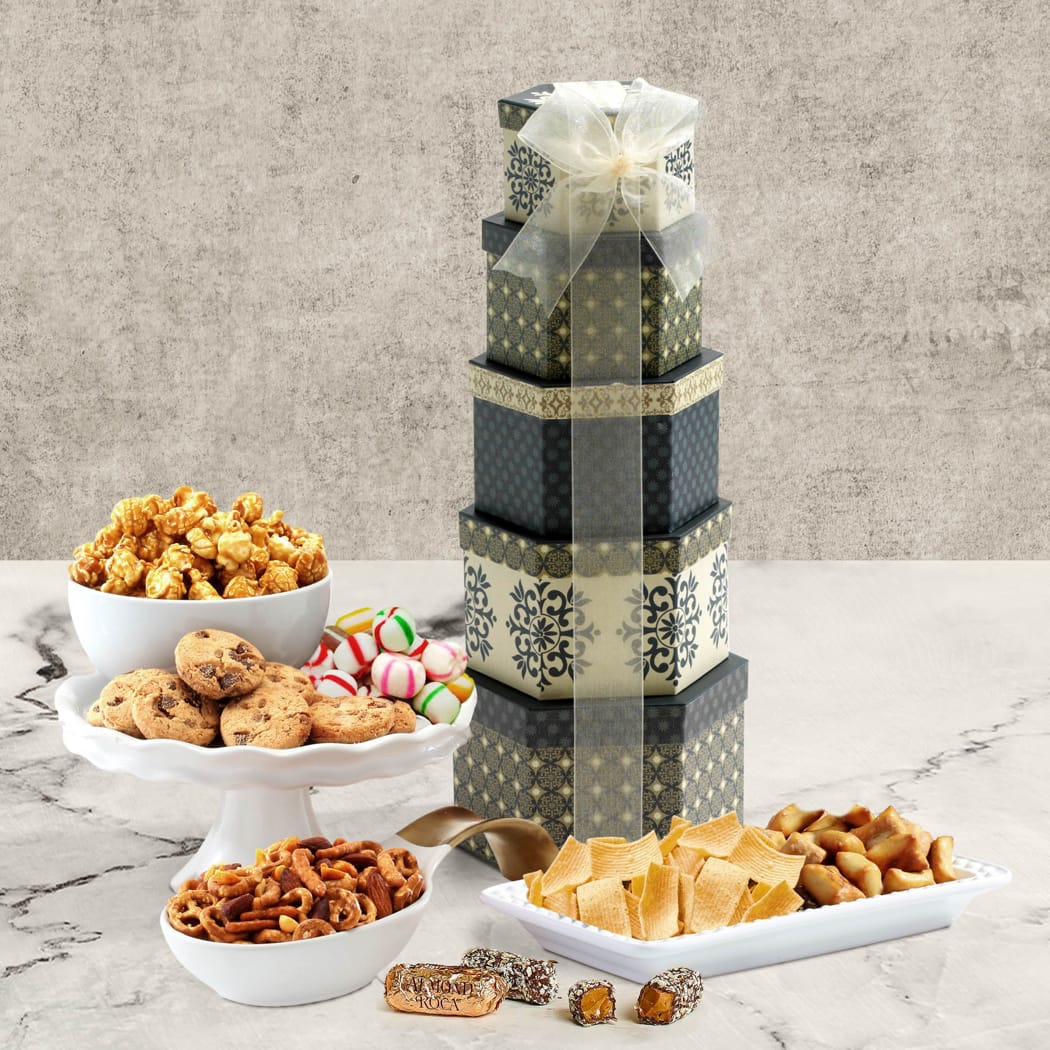 >Token of Appreciation Holiday Gift Tower