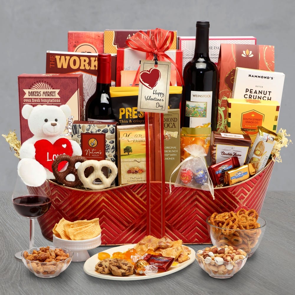 Valentine Wishes: Valentine's Day Gift Basket by Gift Baskets Etc